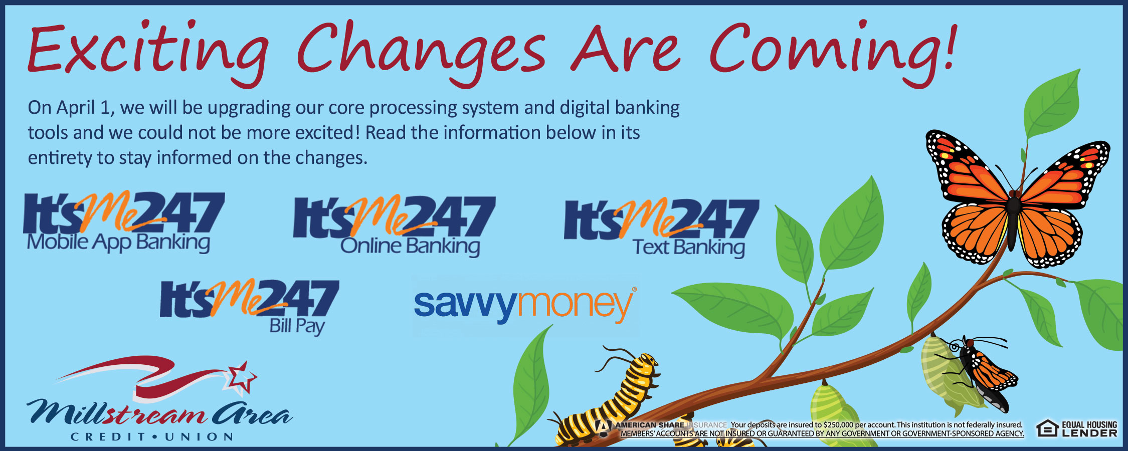 Millstream Area Credit Union CU Answers System Upgrade