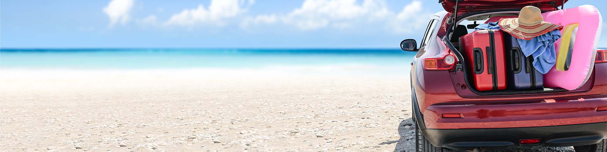 SummerAutoDesktop Car On A Beach